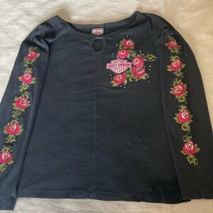Rare find! Vintage women's Harley Davidson Arizona rose 🌹 long sleeve tee